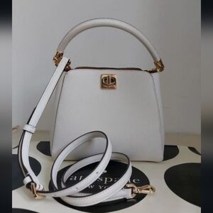 NWT Kate Spade KF553 Phoebe Small Top Handle Bag Crossbody In Meringue